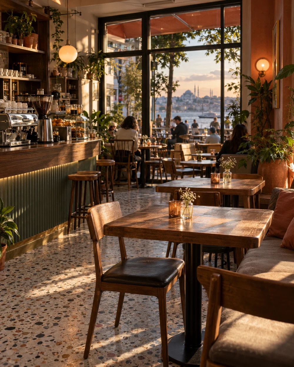 Kafe — kurgusal mekan görseli